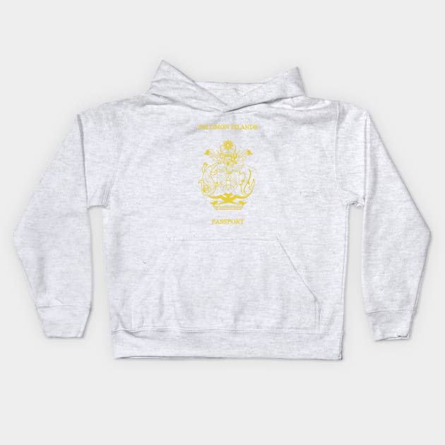 Solomon islands passport Kids Hoodie by Travellers